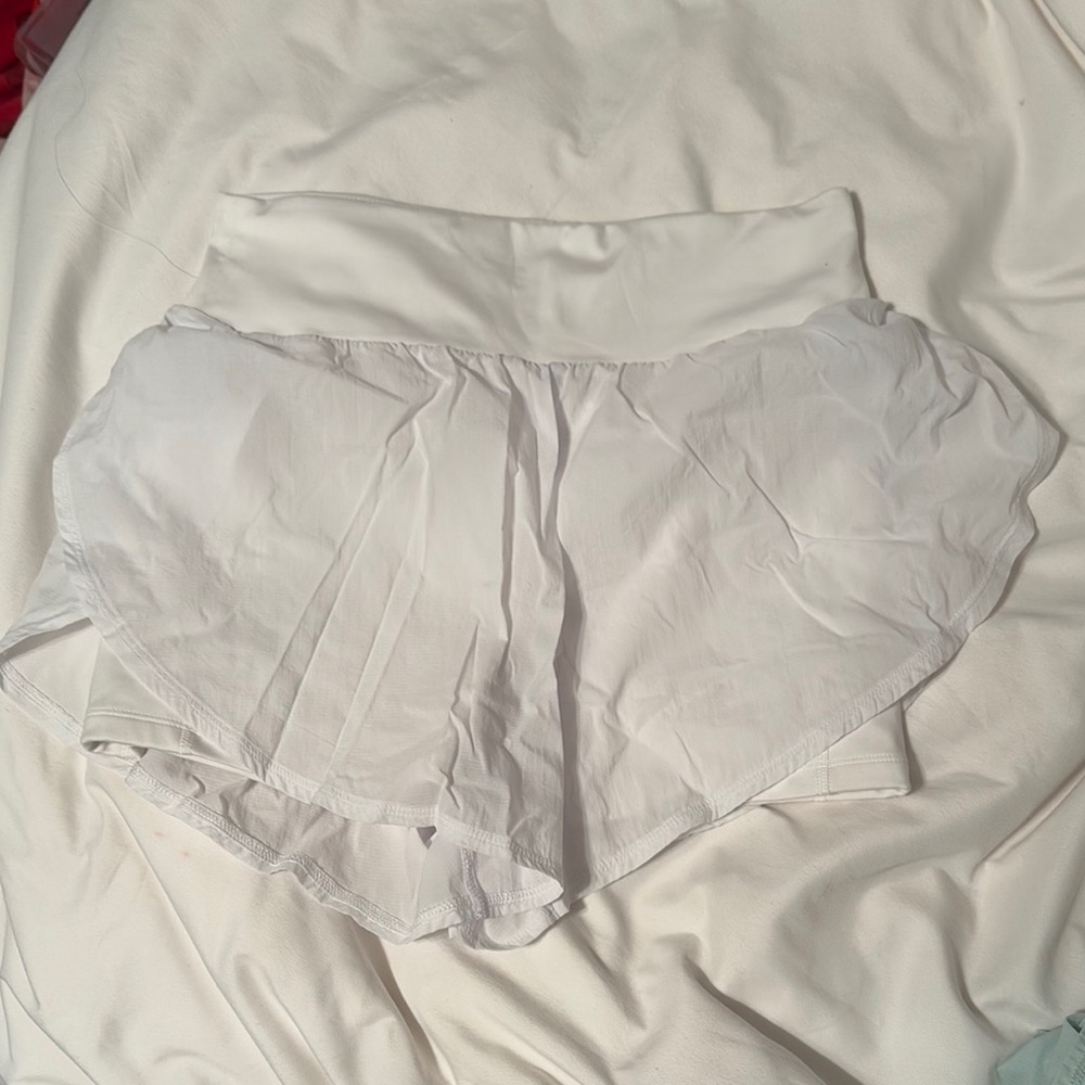 Women's White athletic shorts